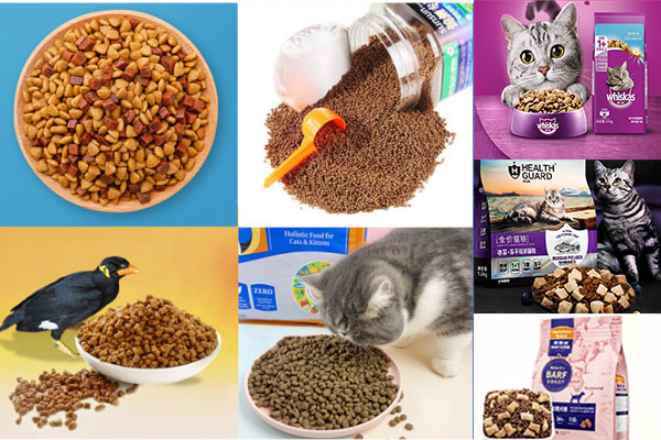 全自動(dòng)寵物食品包裝機(jī)樣品展示